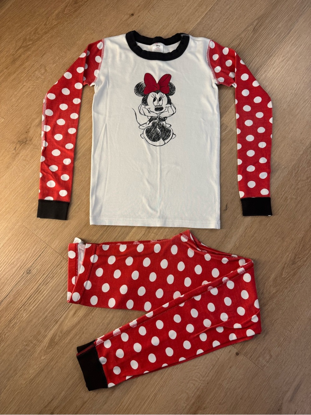 Hanna Andersson Disney Red Polka Dot Minnie Mouse Pajama Set - Sleepwear